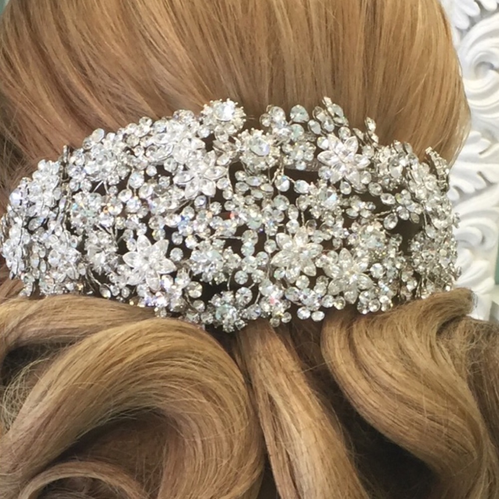 Stunning all Swarovski crystal bridal headpiece